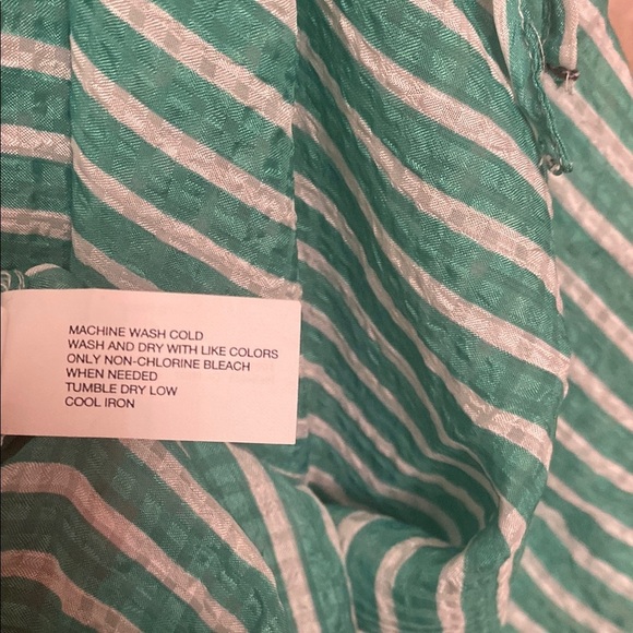 Gap Striped Green Women's Top Size M - Picture 6 of 8
